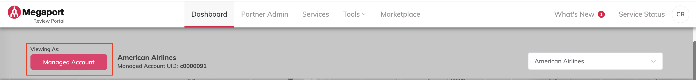Viewing Managed Account
