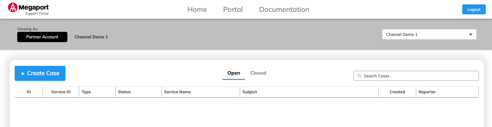Support Portal home page